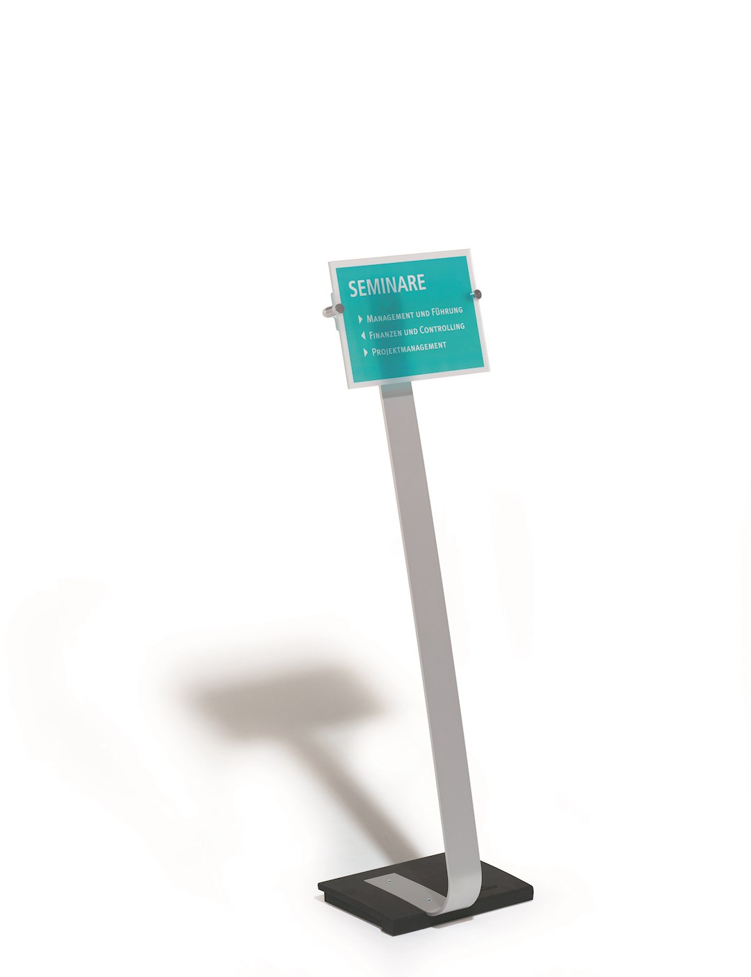 CRYSTAL SIGN stand A4 tablica informacyjna A4 srebrny