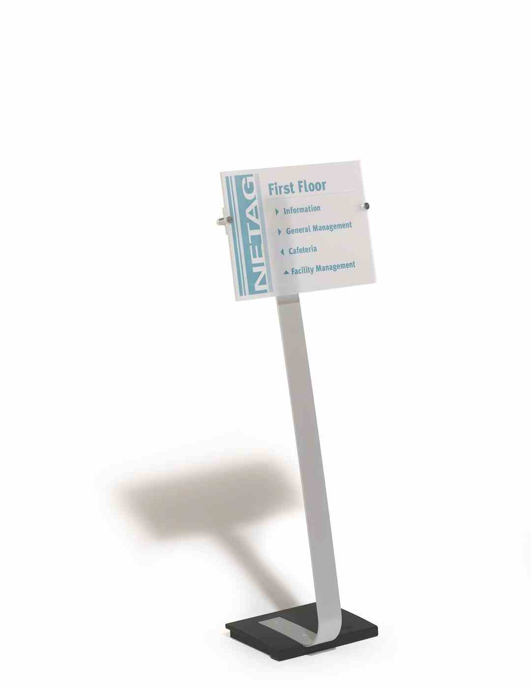 CRYSTAL SIGN stand A3, tablica informacyjna A3 srebrny