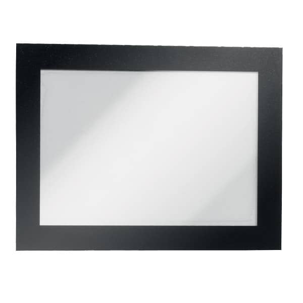 DURAFRAME A6 Samoprzylepna ramka informacyjna z uchylną przednią stroną czarny op. (2 szt.)