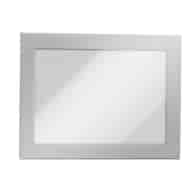 DURAFRAME A6 Samoprzylepna ramka informacyjna z uchylną przednią stroną srebrny op. (2 szt.)