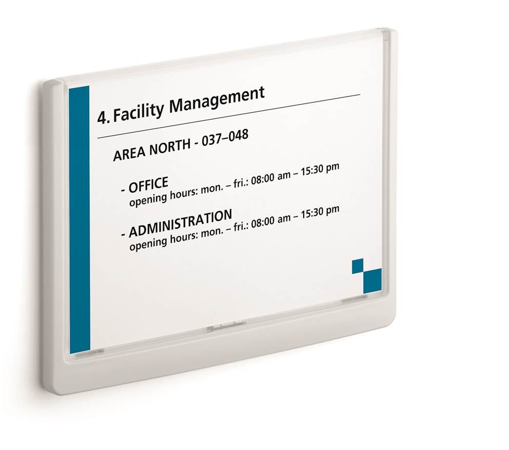 Click Sign tabliczka przydrzwiowa A5 210x148,5 mm biały