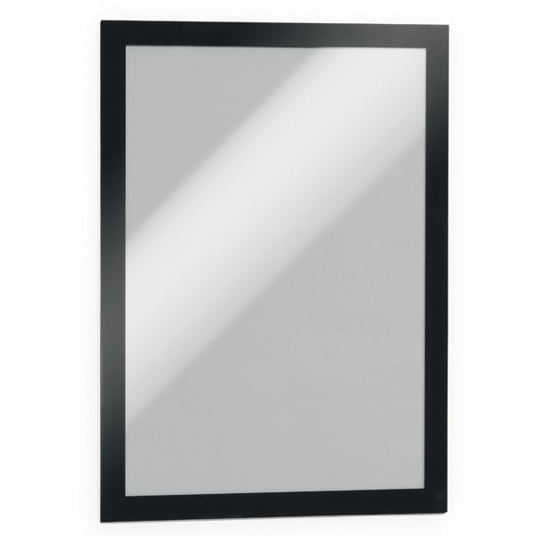 DURAFRAME A5  Samoprzylepna ramka informacyjna z uchylną przednią stroną, op. 10 szt. Czarny