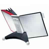 SHERPA® TABLE 10, zestaw stołowy z 10 panelami A4 czerwony/czarny