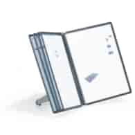 SHERPA® SOHO 5, zestaw stołowy z 5 panelami A4 czarny