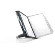 SHERPA® TABLE 10, zestaw stołowy z 10 panelami A4 szary/czarny