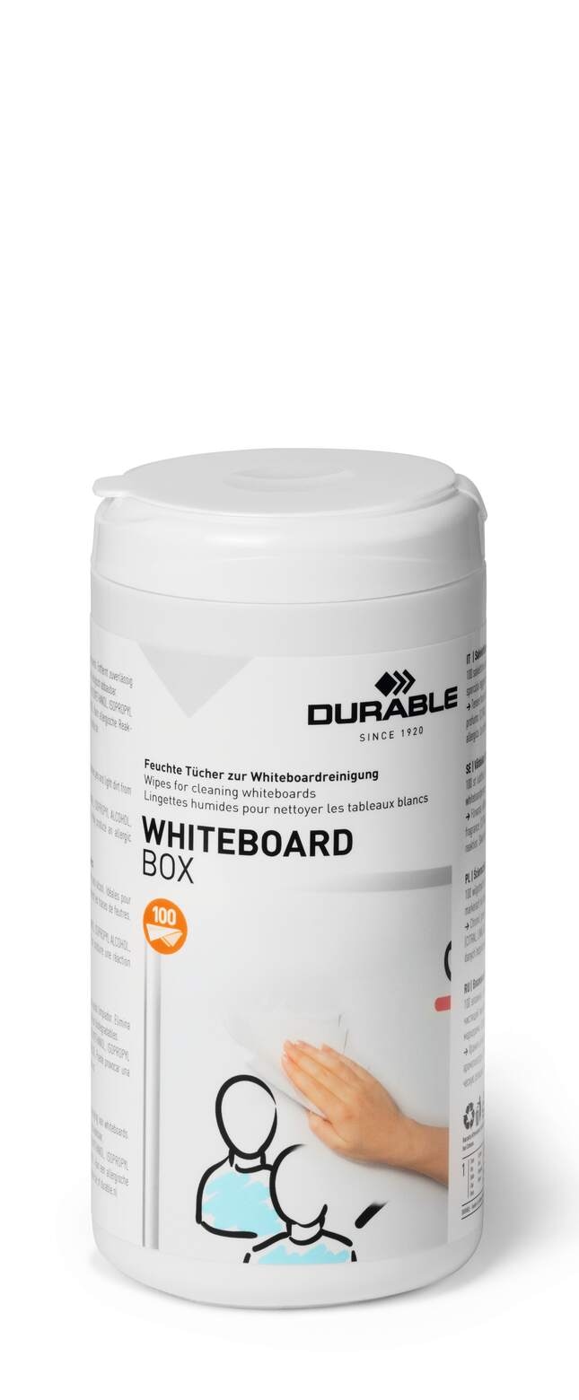 WITHEBOARD BOX 100 nasączonych ściereczek do tablic biały