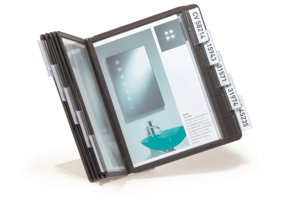 VARIO® A5 TABLE 10, zestaw stołowy z 10 panelami A5 czarny