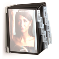 VARIO® A5 WALL 10, zestaw ścienny z 10 panelami A5 czarny