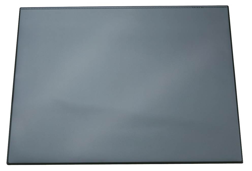 Podkład na biurko 650x520 mm, przezroczysta nakładka granatowy