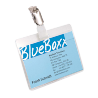 Identyfikator 60x90 z zawieszką, klips - zestaw kolorowy op. (20 szt.)