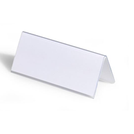Identyfikator stołowy DE LUXE 105x297 mm przezroczysty