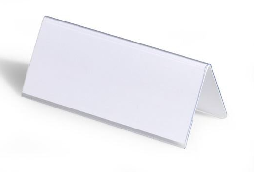 Identyfikator stołowy DE LUXE 105x297 mm przezroczysty