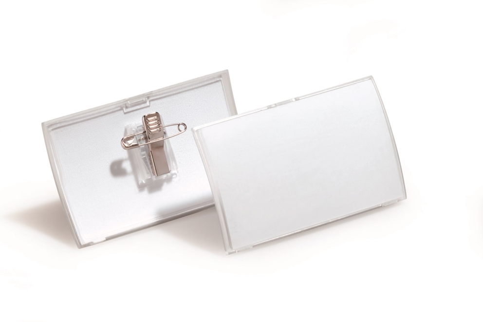 CLICK FOLD identyfikator 54x90 mm z kombi-klipem przezroczysty op. (25 szt.)