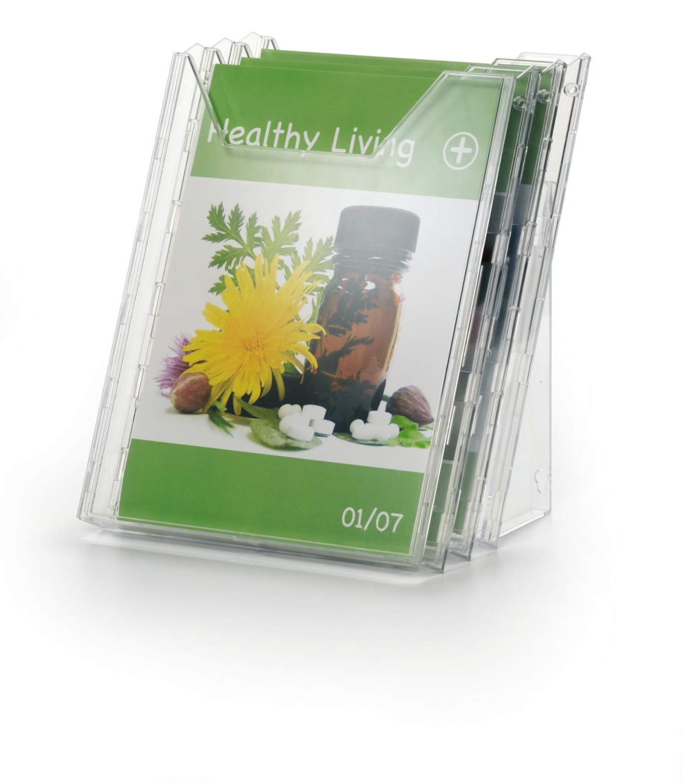 COMBIBOXX A4 L 3 pojemniki na ulotki A4 przezroczysty