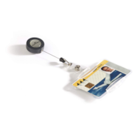 Etui do kart identyfikacyjnych 54x85 mm z mechanizmem ściągającym przezroczysty op. (10 szt.)