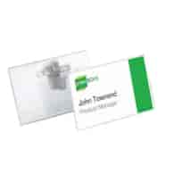 Identyfikator 54x90 mm z kombi-klipem przezroczysty op. (5 szt.)