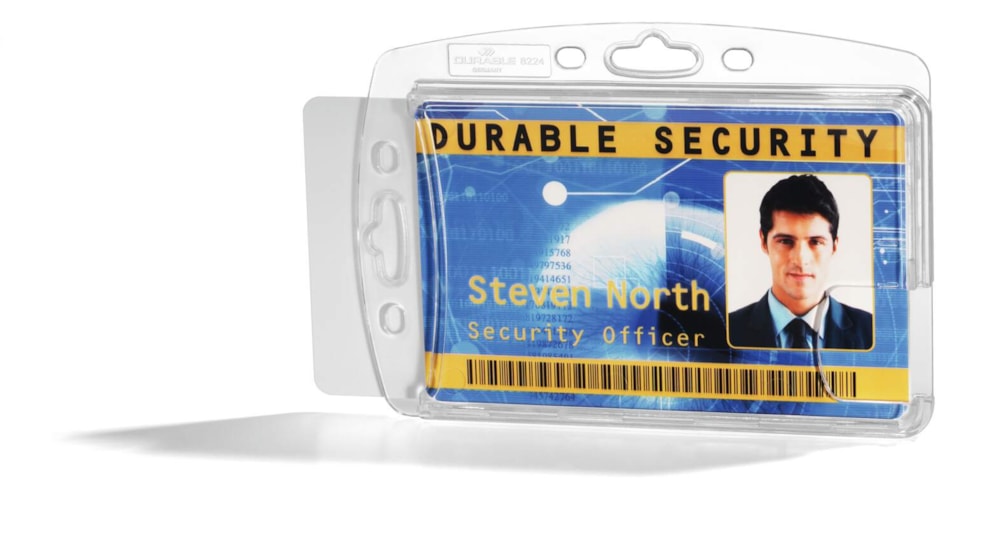 Etui na dwie karty identyfikacyjne 54 x 85 mm (wys x szer), 10 szt. przezroczysty