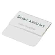 Identyfikator z klapką do kieszonki 40x75 mm przezroczysty op. (25 szt.)