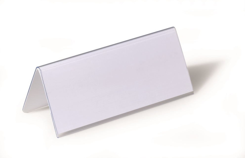 Identyfikator stołowy 61/122x150 mm przezroczysty op. (25 szt.)