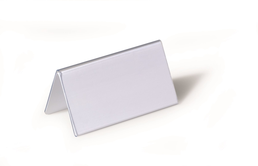 Identyfikator stołowy 52/104x100 mm przezroczysty op. (25 szt.)