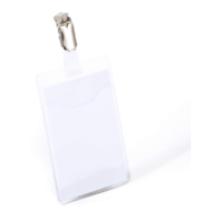 Identyfikator 90x60 mm z klipem przezroczysty op. (25 szt.)
