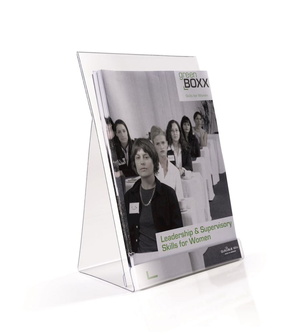 Podstawka na ulotki A4 przezroczysty