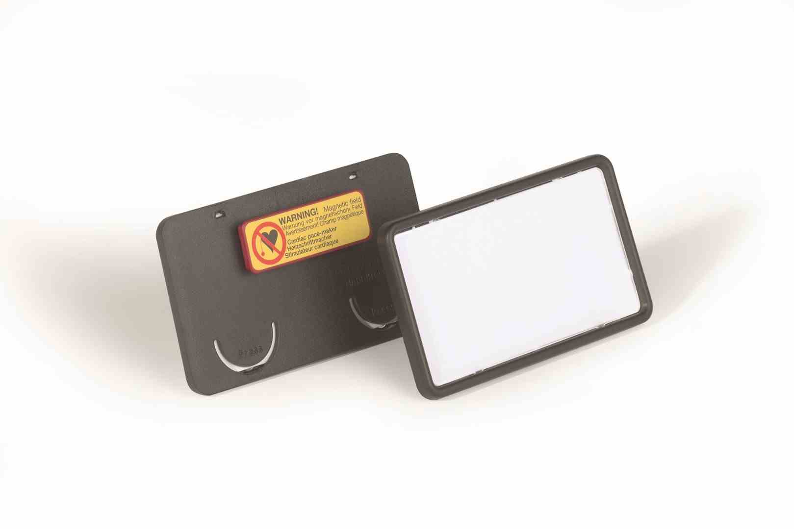 Clip card Identyfikator 40x75 mm z magnesem op. (25 szt.)
