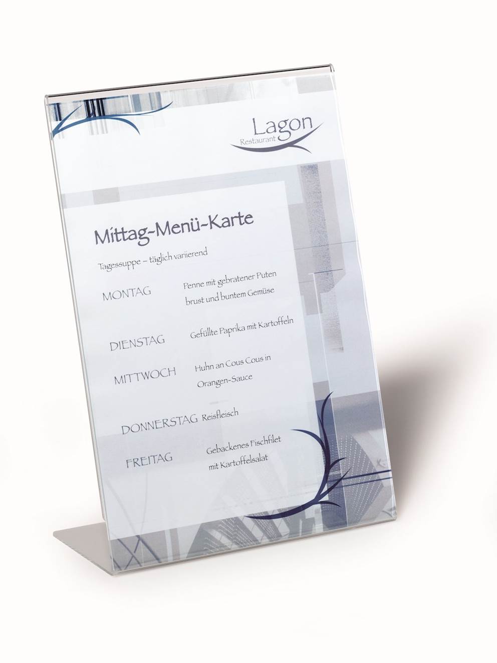 Stojak prezentacyjny A4 przezroczysty