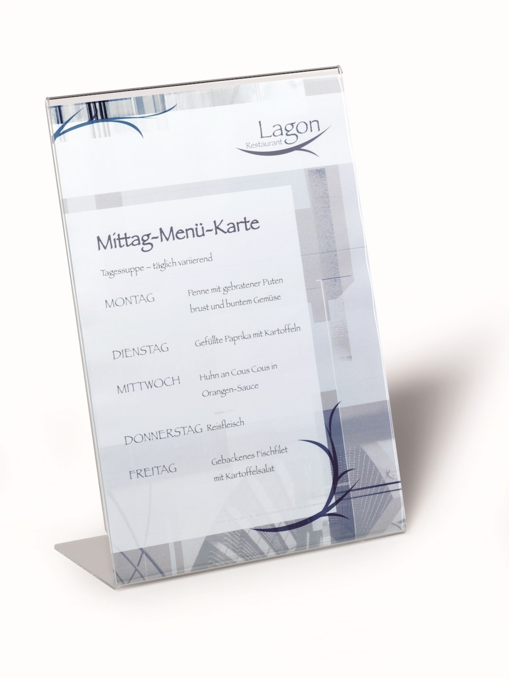 Stojak prezentacyjny A4 przezroczysty