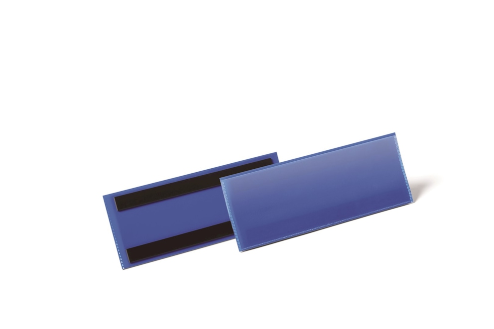 Magnetyczna kieszeń magazynowa 1/2 A5 pozioma 210 x 74 mm granatowy op (50 szt.)