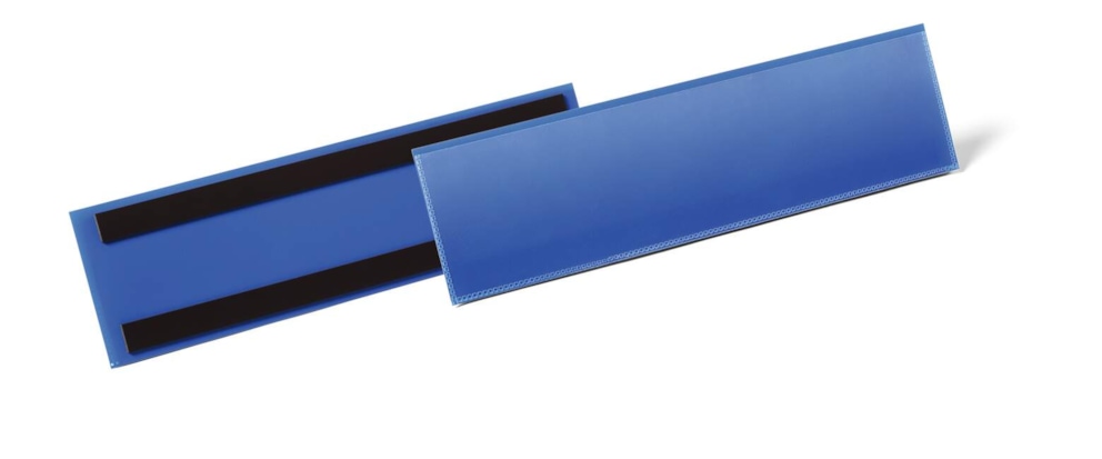 Magnetyczna kieszeń magazynowa 1/3 A4 pozioma 297 x 74 mm granatowy op (50 szt.)