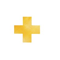 Znacznik podłogowy - kształt „Krzyż” żółty op. (10 szt.)
