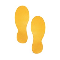 Znacznik podłogowy – kształt stopy żółty, para