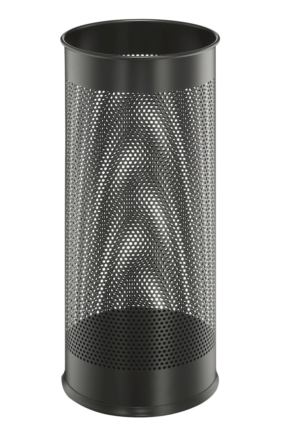 Stojak na parasole, metalowy, okrągły 28,5 l czarny