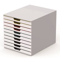 VARICOLOR MIX 10, pojemnik z dziesięcioma kolorowymi szufladkami. Wymiary: 280x292x356 mm (WxSxG) 5-kolorowy