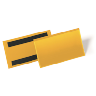 Magnetyczna kieszeń magazynowa 150x67 mm żółty op.(50 szt.)