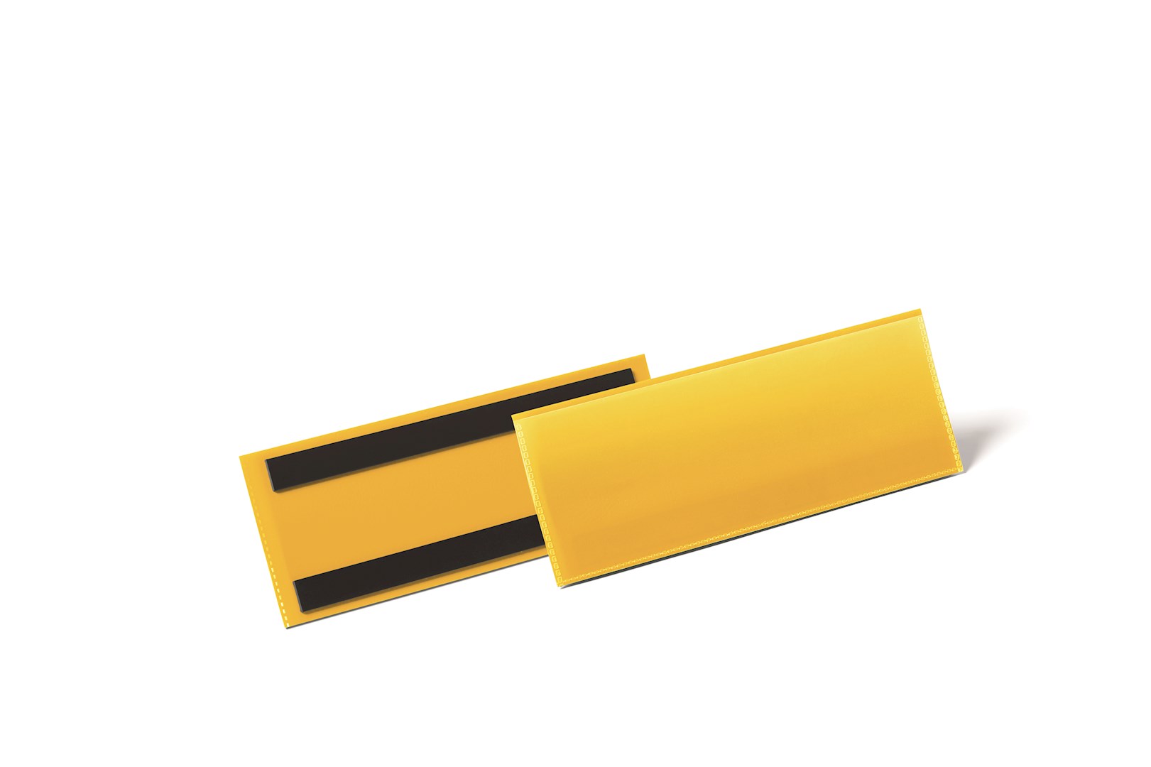 Magnetyczna kieszeń magazynowa 1/2 A5 pozioma 210 x 74 mm żółty op (50 szt.)