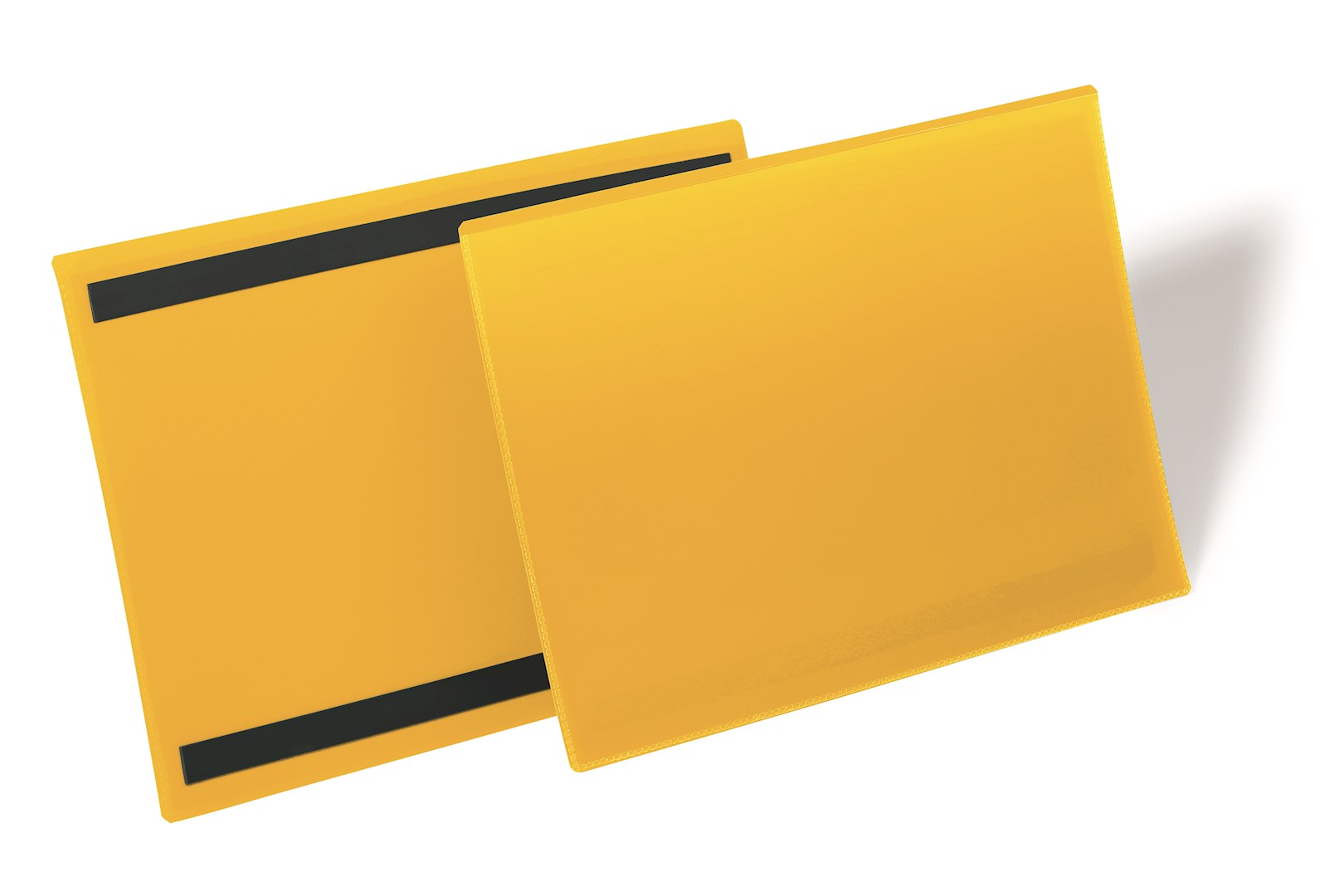 Magnetyczna kieszeń magazynowa A4 pozioma żółty op.(50 szt.)