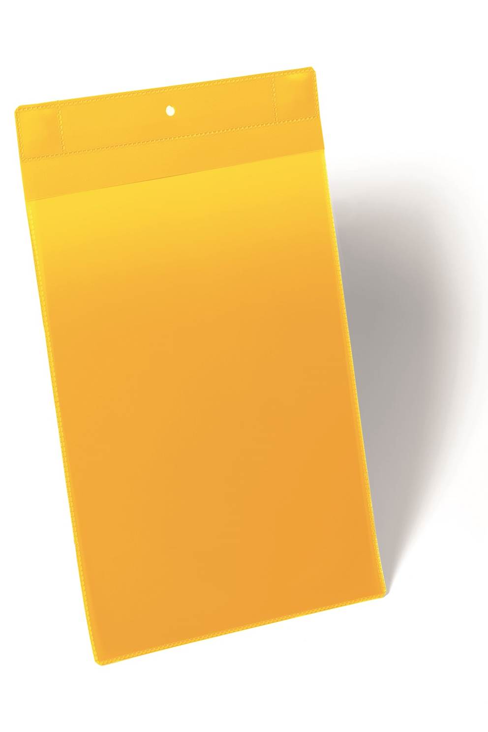 Magnetyczna neodymowa kieszeń magazynowa Plus A4 pionowa żółty op.(10 szt.)