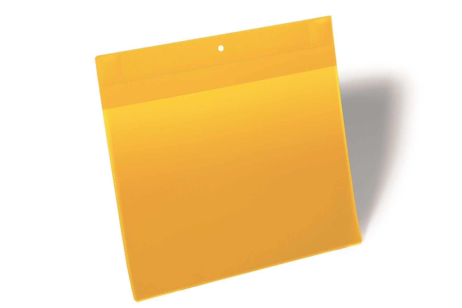 Magnetyczna neodymowa kieszeń magazynowa Plus A4 pozioma żółty op.(10 szt.)