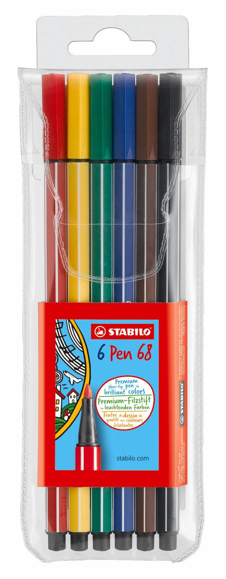 Flamaster STABILO Pen 68 etui 6 szt.