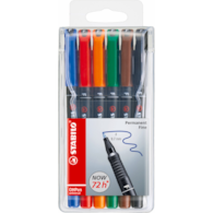 Foliopis STABILO OHPen F permanentny etui 6 szt.