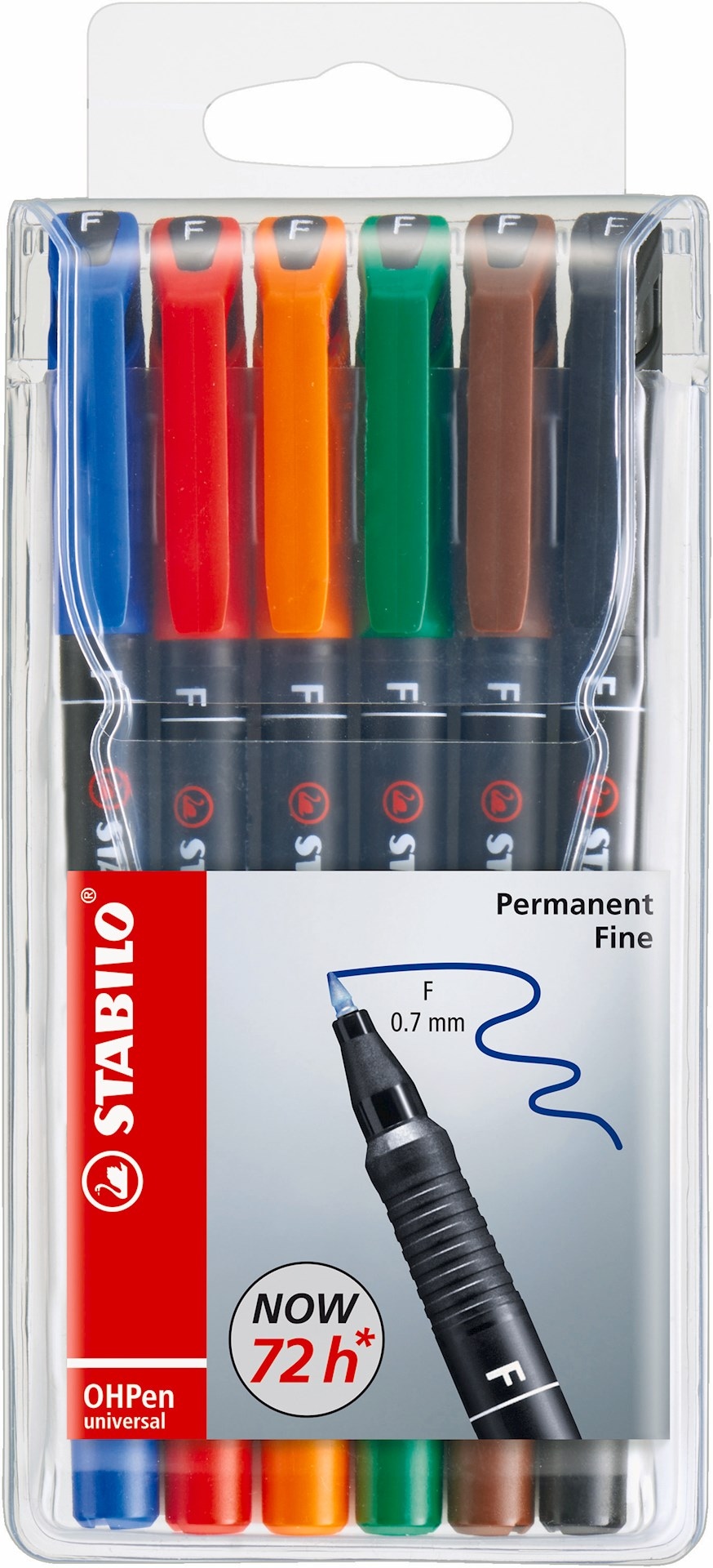 Foliopis STABILO OHPen F permanentny etui 6 szt.