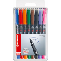 Foliopis STABILO OHPen F permanentny etui 8 szt.