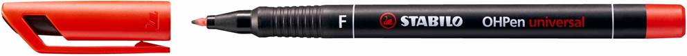 Foliopis STABILO OHPen F permanentny czerwony