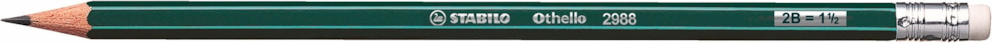 Ołówek drewniany STABILO Othello 2988 z gumką