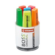 Zakreślacz STABILO BOSS pojemnik okrągły na biurko