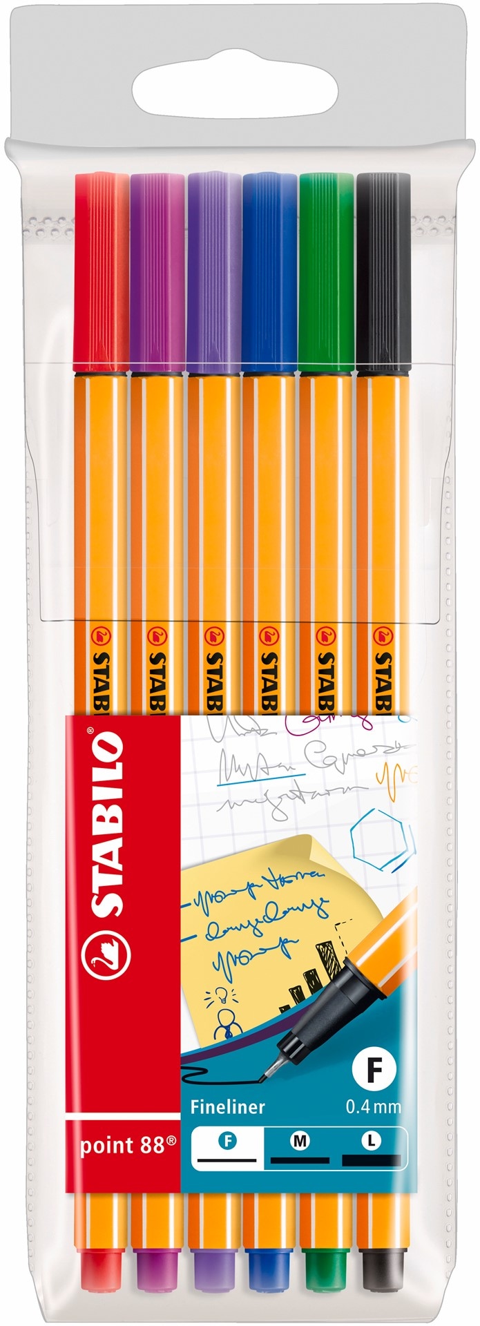 Cienkopis STABILO point 88 etui 6 szt.