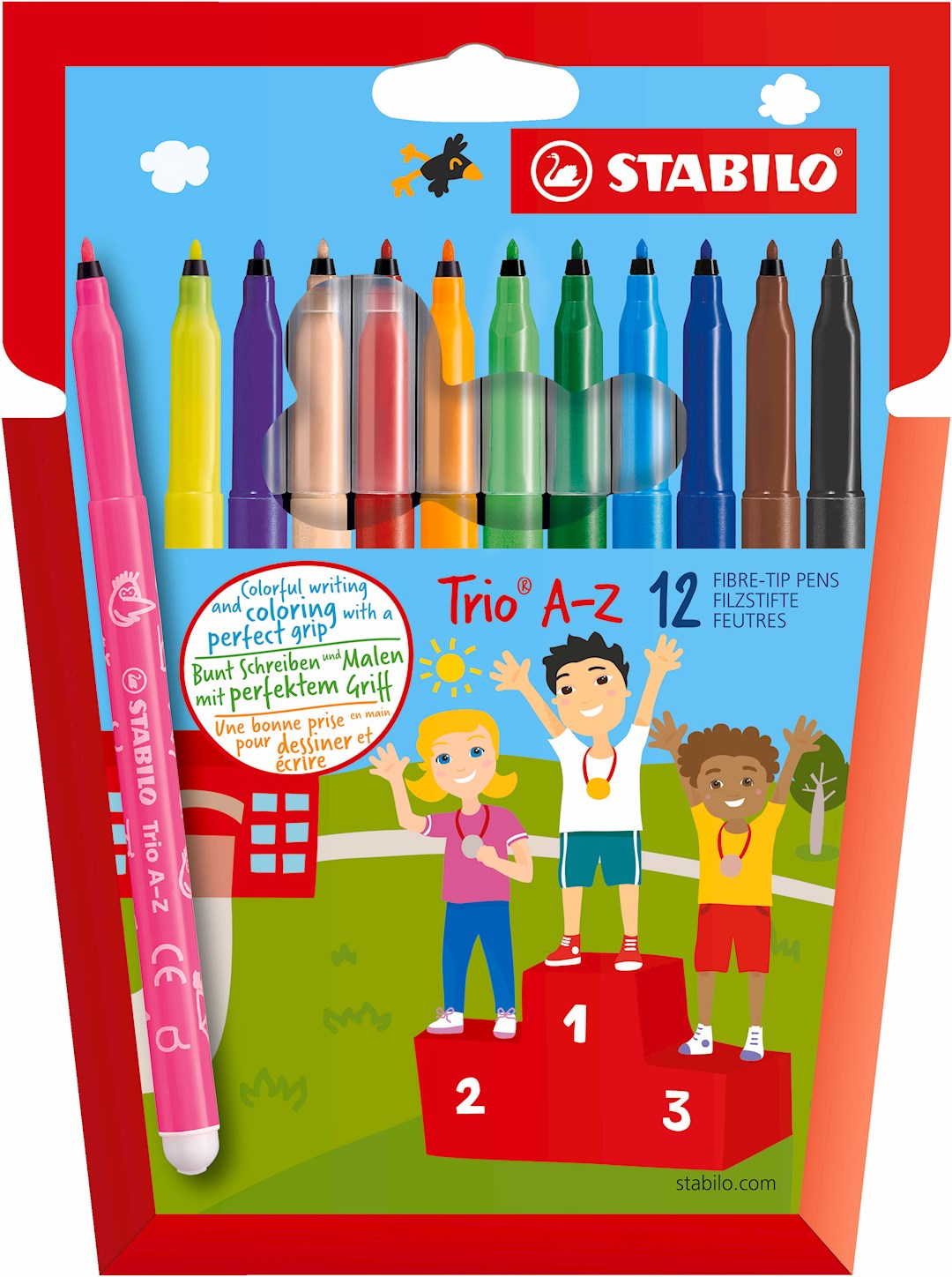 Flamaster STABILO Trio A-Z  etui kartonowe 12 szt.