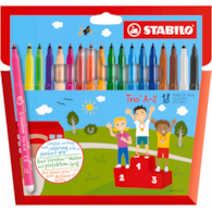 Flamaster STABILO Trio A-Z  etui kartonowe 18 szt.
